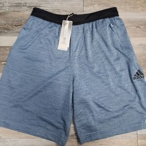 NWT Adidas Axis Knit 3.0 Training Shorts Steel Blue Mens MEDIUM